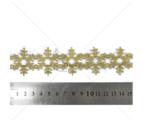 Adhesive decorative ribbon Snowflake
