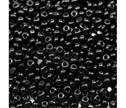 Стеклянный Бисер, черный 2mm