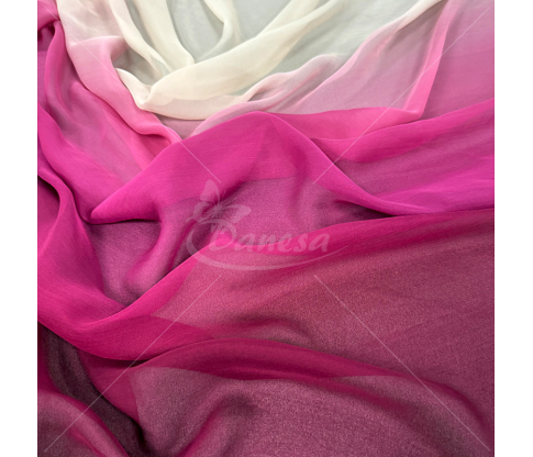 Natūralus šilkas „Ombre“