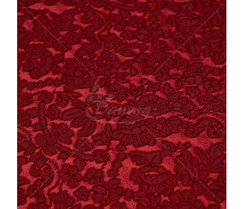 Jacquard, flower pattern, bordeux