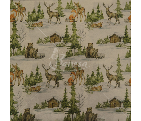 Linen imitation