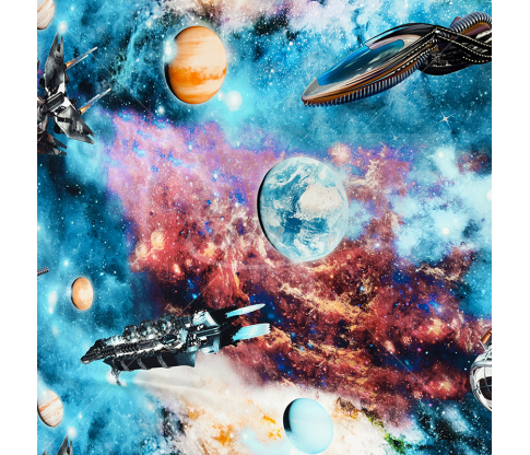 Natural silk "Space"