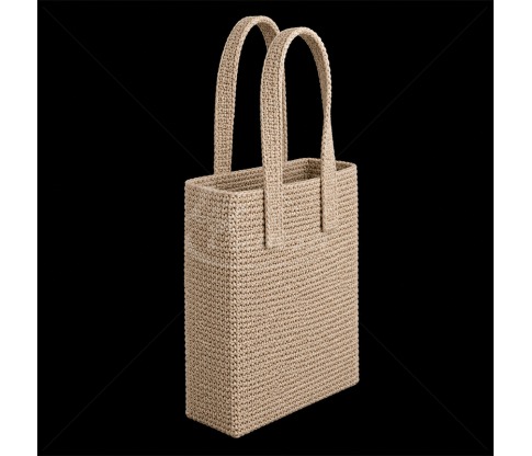 Plastic Canvas for Handbag Making with Handles, 20 x 24 x 8 cm