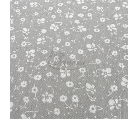Silk Batiste Fabric with a Small Floral Pattern