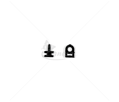 Curtain track glider with loop (10 mm)