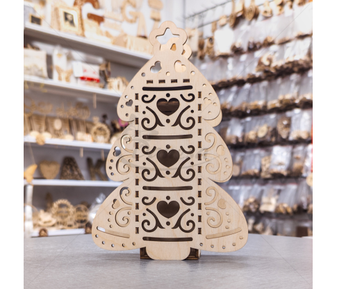 Wooden Box – Christmas Tree Shape