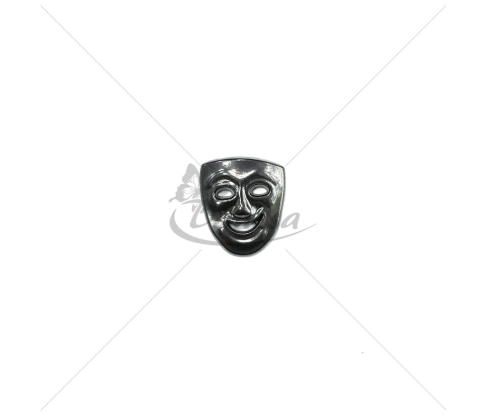 Пуговицы "Маска", металлические, на ножке