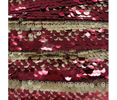 Shiny Decorative Trim with Fine Sequins and Mesh (Color Palette)
