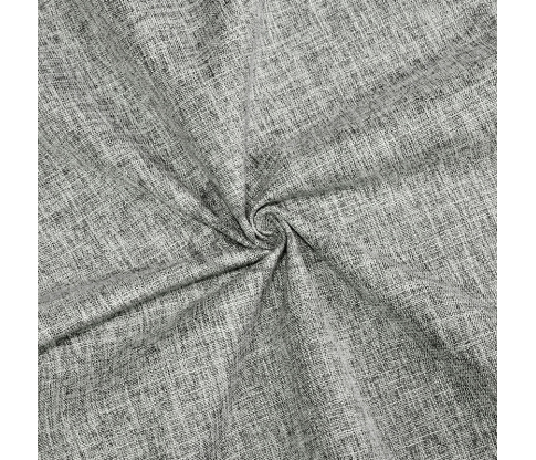 Blackout curtain fabric, woven texture, dark and light gray colors, 3,40m height