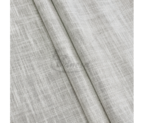 Blackout curtain fabric, woven texture, dark and light gray colors, 3,40m height