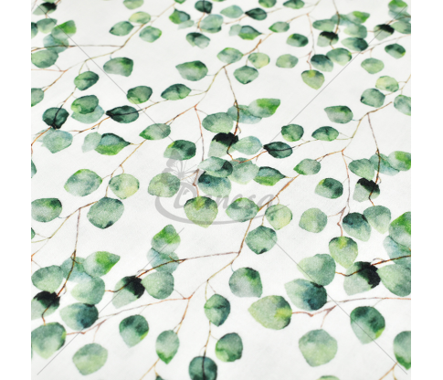 Muslin with a pattern, "Tree Leaves"