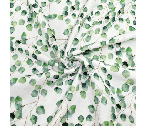 Muslin with a pattern, "Tree Leaves"