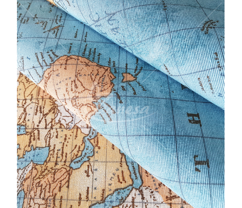 Linen-look fabric (Linen imitation) - Map