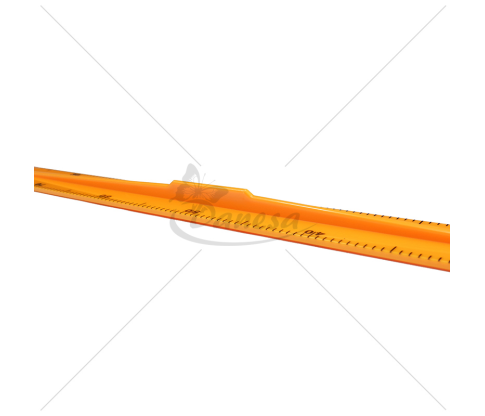 Liniuotė su centrine rankena, 100 cm, oranžinė