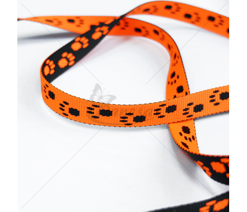 Belt tape/strap webbing "Animal Paws"