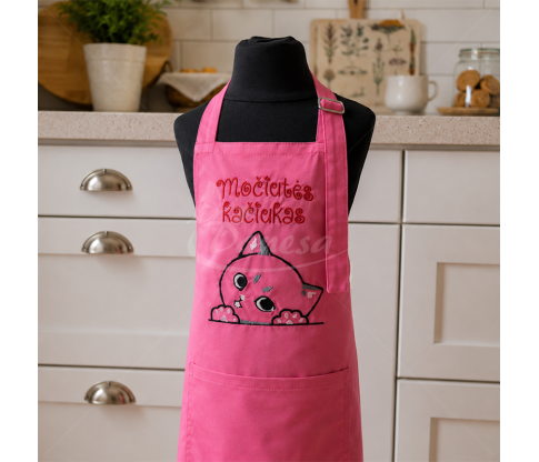 Children’s Apron “Grandma’s Kitty”, 4–5 years