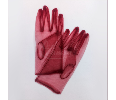 Festive Transparent Chiffon Gloves