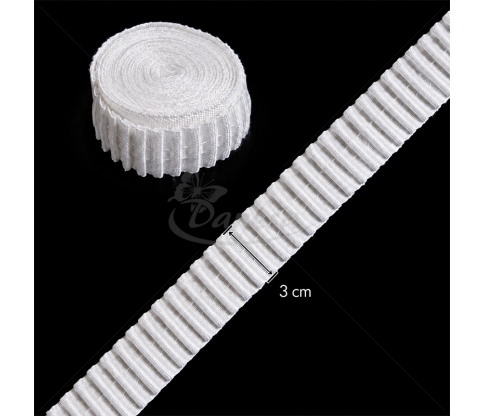 3 cm Curtain Pleating Tape with Universal Fixation
