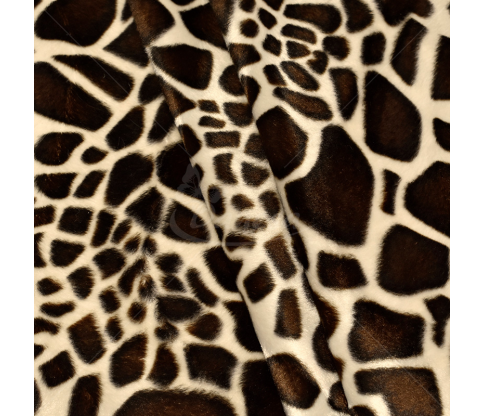 Faux fur, spots, brown-beige color