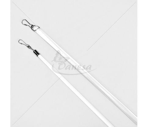 Plastic draw rods, transparent