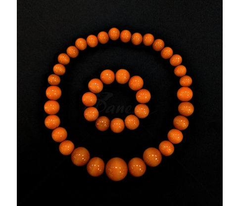 Wooden Bead Necklace Set (2 pcs.)
