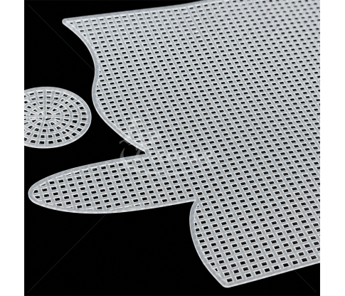 Plastic Canvas for Crocheting a Small Handbag, 15 x 7.5 x 4 cm