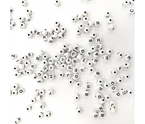 Plastic beads LETTERS