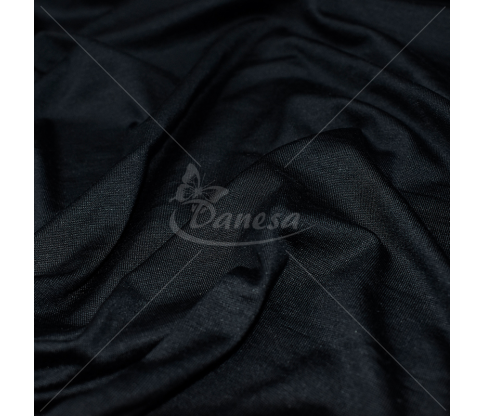 Natural silk, knitted fabric, black color