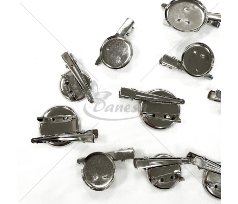 Brooch Pin Base with Flat Pad (Pin & Clip)