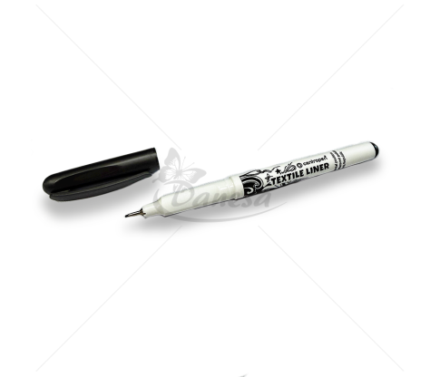 Juodas Tekstilės Tušinukas (0.6mm)