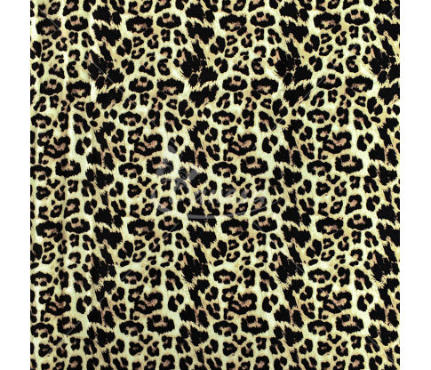 Viskozinis audinys su leopardiniu raštu