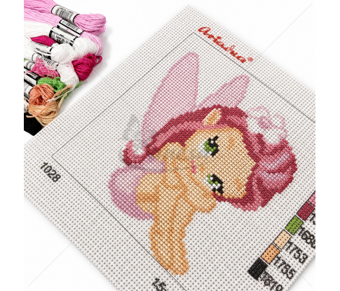 Embroidery Kit “Fairy” with Threads, 15 × 15 cm
