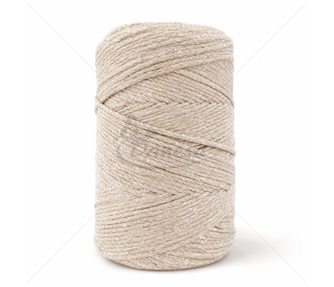YarnArt Macrame Cotton Lurex хлопковая пряжа для макраме с люрексом, 250 г / 205 м