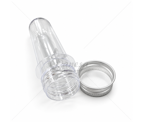 Plastic Container with Screw Cap, 35 ml / 43 ml