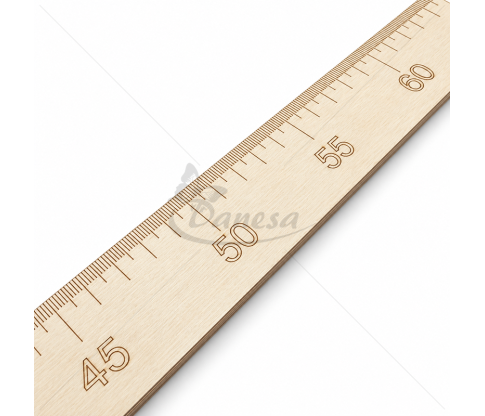 Wooden Metric Ruler, 100 cm