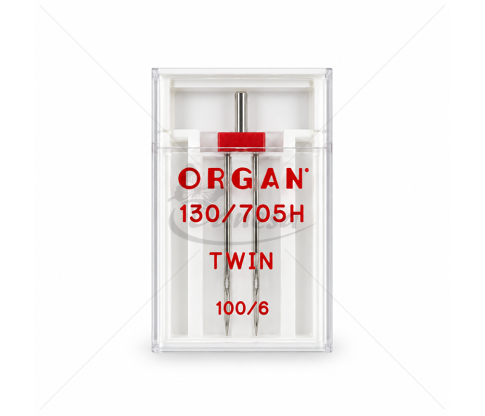 Двойная игла ORGAN 130/705H TWIN для бытовых швейных машин 100/6
