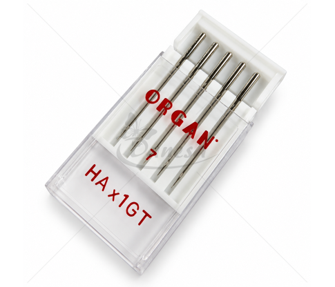ORGAN HAx1GT SILK Needles for Domestic Sewing Machines for Fine Fabrics 55/7