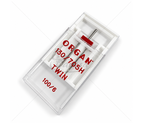 ORGAN 130/705H TWIN Twin Needle for Domestic Sewing Machines 100/6