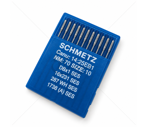 Needles for Knitted and Stretch Fabrics for Industrial Sewing Machines with a Thin Shank