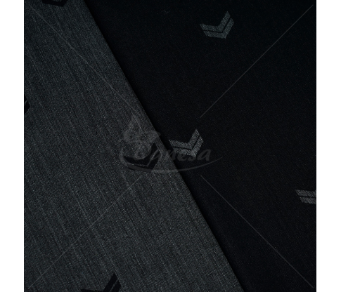 Suit fabric, wool and viscoze, dark gray color