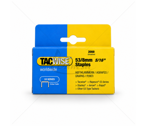 Скобы для степлера TACWISE 53/8 мм, 2000 шт.