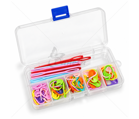 Knitting and Crochet Accessories Set in a Box