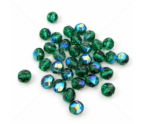 Ugninio poliravimo stiklo karoliukai 8 mm – 20 g