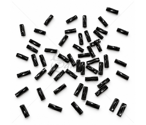 Susukti stikliniai karoliukai 6 mm
