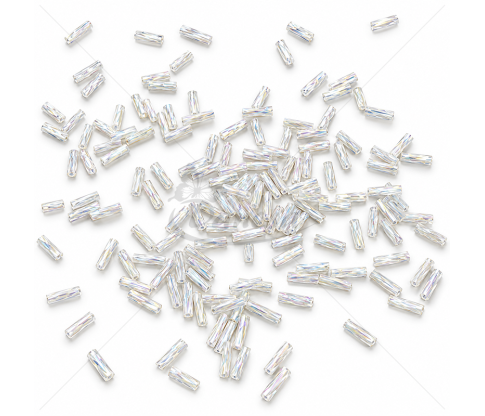 Susukti stikliniai karoliukai 6 mm