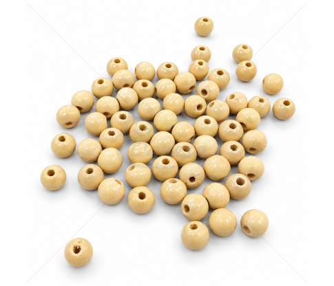 Lacquered Wooden Beads 10 mm – 20 g
