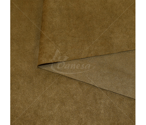 Strechy artificial suede, brown color
