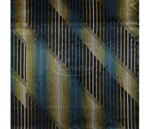 Natural silk in coupons, stripped in various colors