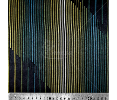 Natural silk in coupons, stripped in various colors
