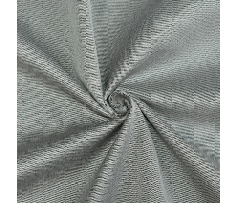 Dimout curtain fabric, woven texture, ligth grey color